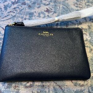 Coach Wristlet Midnight Blue